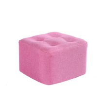 유앤미 심플 네모 스툴의자 DZ003 S, 핑크