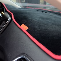 어바인클래스 자동차 벨벳 논슬립 대시보드커버 매트블랙 + 레드 + 더스트백, K9(스피커 유 / HUD 무)