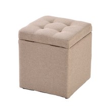 신원 루카스 수납 쿠션 화장대의자, 베이지