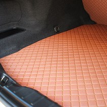 지엠지모터스 퀼팅 가죽 트렁크매트 풀세트, 싼타페DM(5인승), 브라운