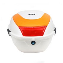 앤티스 밀레니엄 오토바이 탑박스, 화이트 + 오렌지