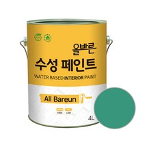 페인트인포 올바른 수성 페인트 4L, 스프링그린, 1개