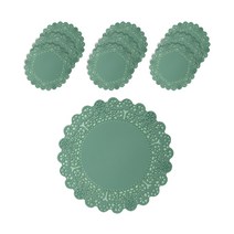 플라이토 실리콘 레이스 컵받침 10p, 카키