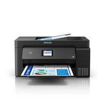엡손 컬러 A3 팩스 무한잉크복합기 L14150, 블랙