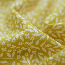 코튼빌 윌로우 대폭 11수 린넨 원단 4p, 머스터드