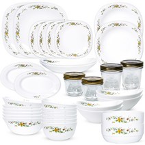 Bormioli Rocco 까딸루냐 6인 디너식기세트 34p, 혼합색상, 식기 11종