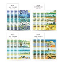 왈가닥스 와우 바 스티커 4종 x 10p, 고흐 A, 1세트