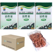 수아쿠아 XY 활성탄 150g x 3p + 활성탄 여과재 300g 세트, 1세트
