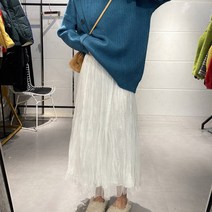 공블리 레이스 주름 샤 스커트 CSK1118