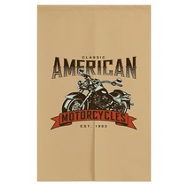 알럽홈 일러스트 레이션 하프 파티션 커튼