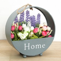 라운드 행잉 화분, 그레이