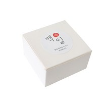 모던 상자 + 백일 스티커 한글1 세트, 화이트, 100세트