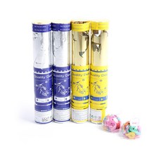 파티해 플라워 샤워 웨딩 폭죽 세트, 메탈릭 컨페티, 1세트