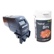 샘아쿠아 돌핀 자동먹이급여기 AF-012 + 트로피칼 비트 열대어 사료 45g, 1세트