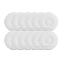 블럭마트 심플 충돌방지 원형 도어쿠션, 화이트, 12개