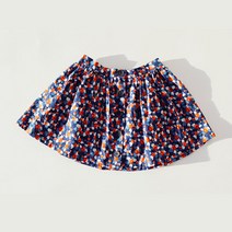 일라엘 여아용 앞버튼 플라워 스커트