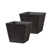 러버플랜터08 FRP화분 2p, BLACK WASH