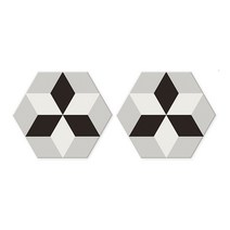 알럽홈 유니크패턴 티코스터 2p, 마름모별A