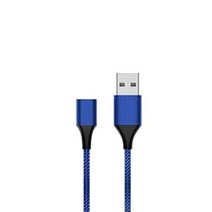 프렌즈테크 고속충전 마그네틱 케이블 2m, 블루, 1개