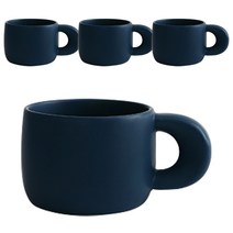 에라토 벌룬머그 230ml, 네이비, 4개