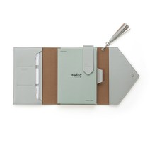 퍼니메이드 태슬 오거나이저 가죽 다이어리, 민트그레이