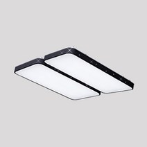 플랜룩스 이븐 슬림 LED 거실등 100W, 흑색