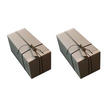 디비디디자인 Vintage 기프트 박스 Large, 박스(네츄럴 화이트), 스트링(다크 브라운), 2개
