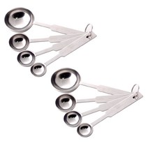 코빙 스텐 커피 베이킹 계량스푼 4종 세트, 2세트