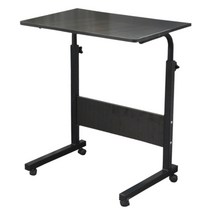 IYES 이동식 태블릿 노트북 사이드 테이블 대형 80cm IY-84TB, 블랙