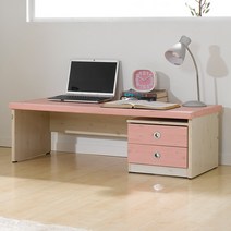 터코 좌식 컴퓨터 책상 1200, 핑크