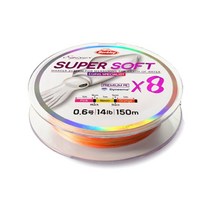 버클리 에기시스 슈퍼소프트8 8합사 에깅 라인 0.6호, 핑크 + 네온 + 오렌지 + 블랙