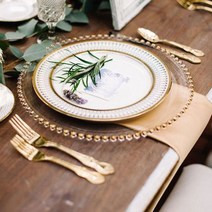 골드 드랍 유리접시, 혼합색상