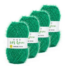 위생수세미 뜨개실 4p, 719 그린