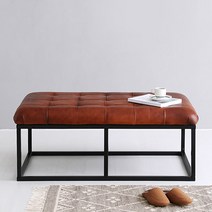 마켓비 PECRE 빈티지 벤치 110x62 PC0065BC, 브라운