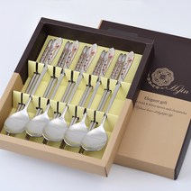 현진 러블리 칼라봉황 샤틴 수저세트, 1세트, 샤틴수저 5벌 + 케이스