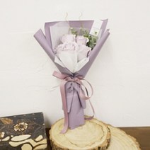 비바니스튜디오 조화 20송이 비누 꽃다발, 라이트퍼플