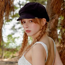 화이트샌즈 린넨 보한 뉴스보이캡