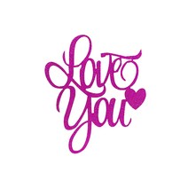 파티팡 케이크토퍼 데코픽 LOVE YOU, 푸치샤, 10개