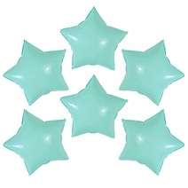 별 은박풍선 35cm, 파스텔틸, 6개