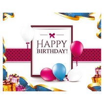 키즈토이 생일 축하 파티 현수막, K-015 생일 115