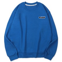 벤힛 남녀공용 로고 자수 세미 오버핏 특양면 맨투맨