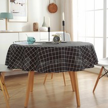 마켓감성 패브릭 홈 원형 테이블보, 타입8, 120cm