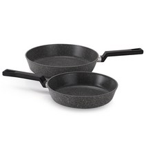 네오플램 리버스 마블 IH 프라이팬 2종 세트, 혼합색상, 프라이팬 24cm + 28cm