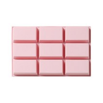 휘난새 브라우니 실리콘 몰드 9구, 핑크, 1개