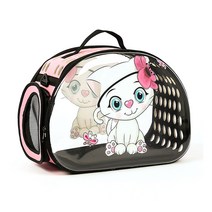 김집사 고양이 투명 이동가방, 핑크