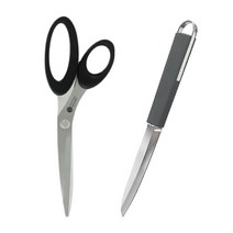 제니얼 스완 그레이 3000가위 + 과도 세트 Q타입, 혼합색상