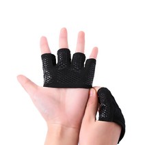 알럽핏 피트니스 하프 핑거 논슬립 스포츠장갑, 블랙
