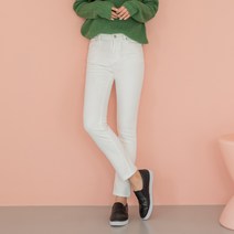 진마니아 여성용 본딩 기모 스판 일자 청바지 CM9W17