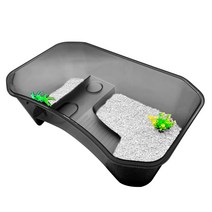 아쿠아테라 거북이 멀티하우스 블랙 NX-11 + 플로워링 컬러스톤 화이트, 1세트