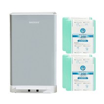 매직캔 스텔라 휴지통 21L + 리필 250R4B 4p 세트, 그레이(MJ250GW), 1세트